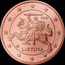 2 Cent UNC Litouwen